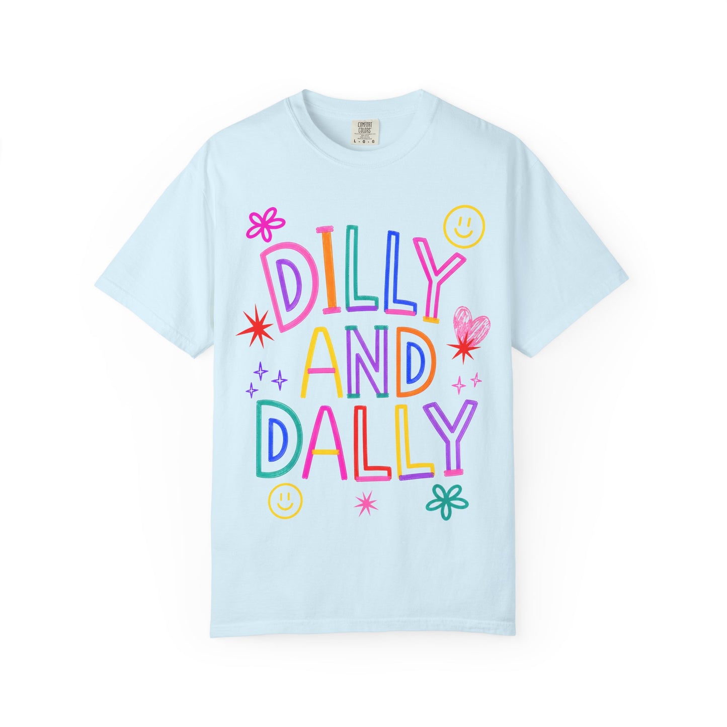 Dilly and Dally Colorful Graphic Tee