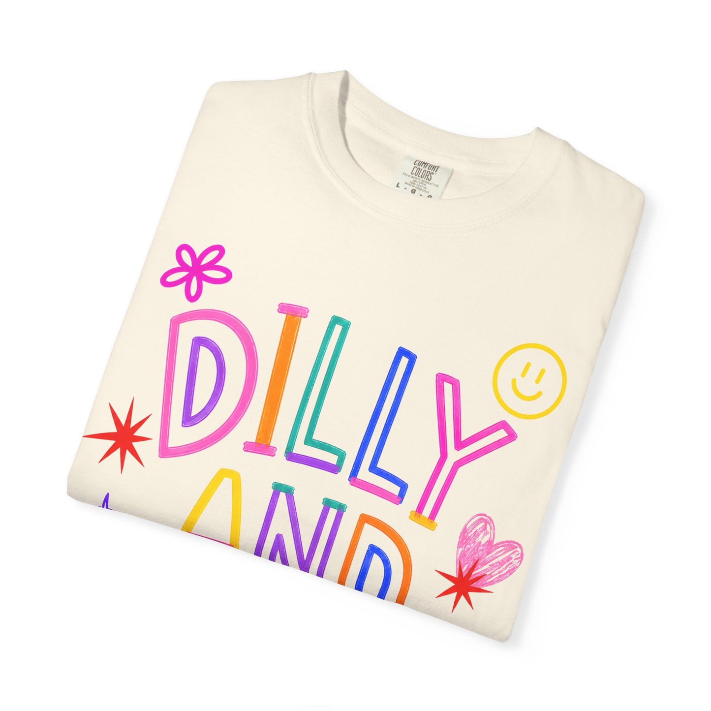 Dilly and Dally Colorful Graphic Tee