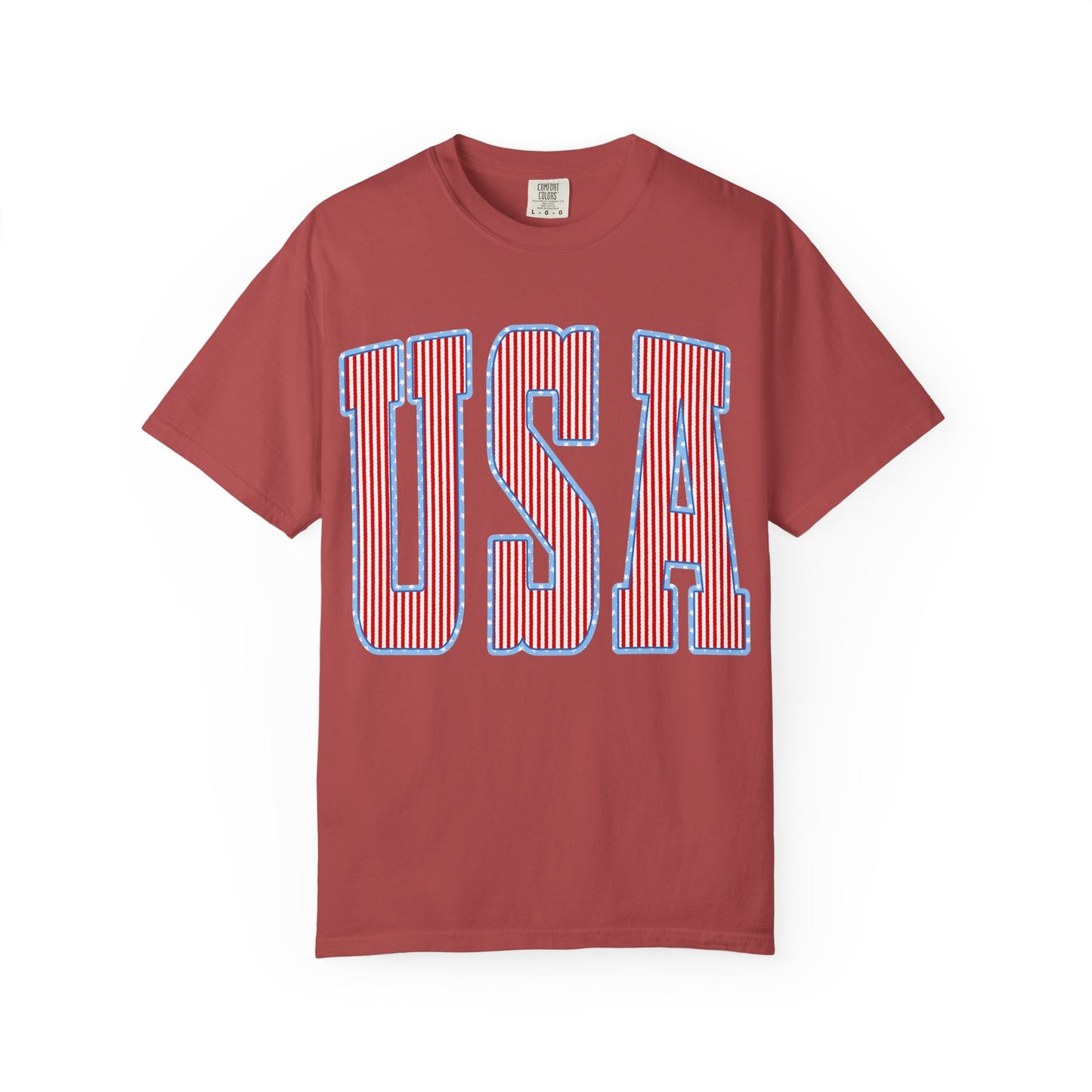 USA Stripe Patriotic Tee