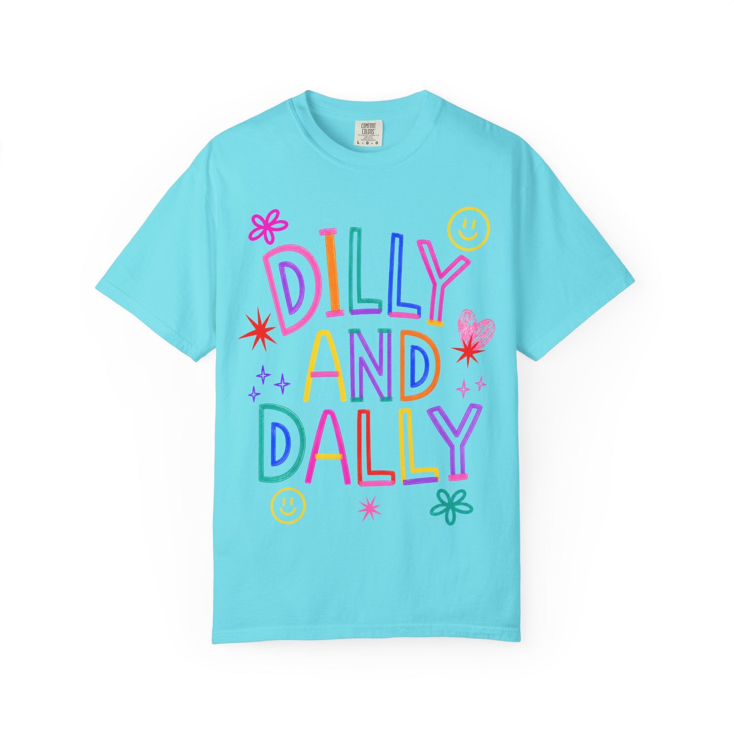 Dilly and Dally Colorful Graphic Tee