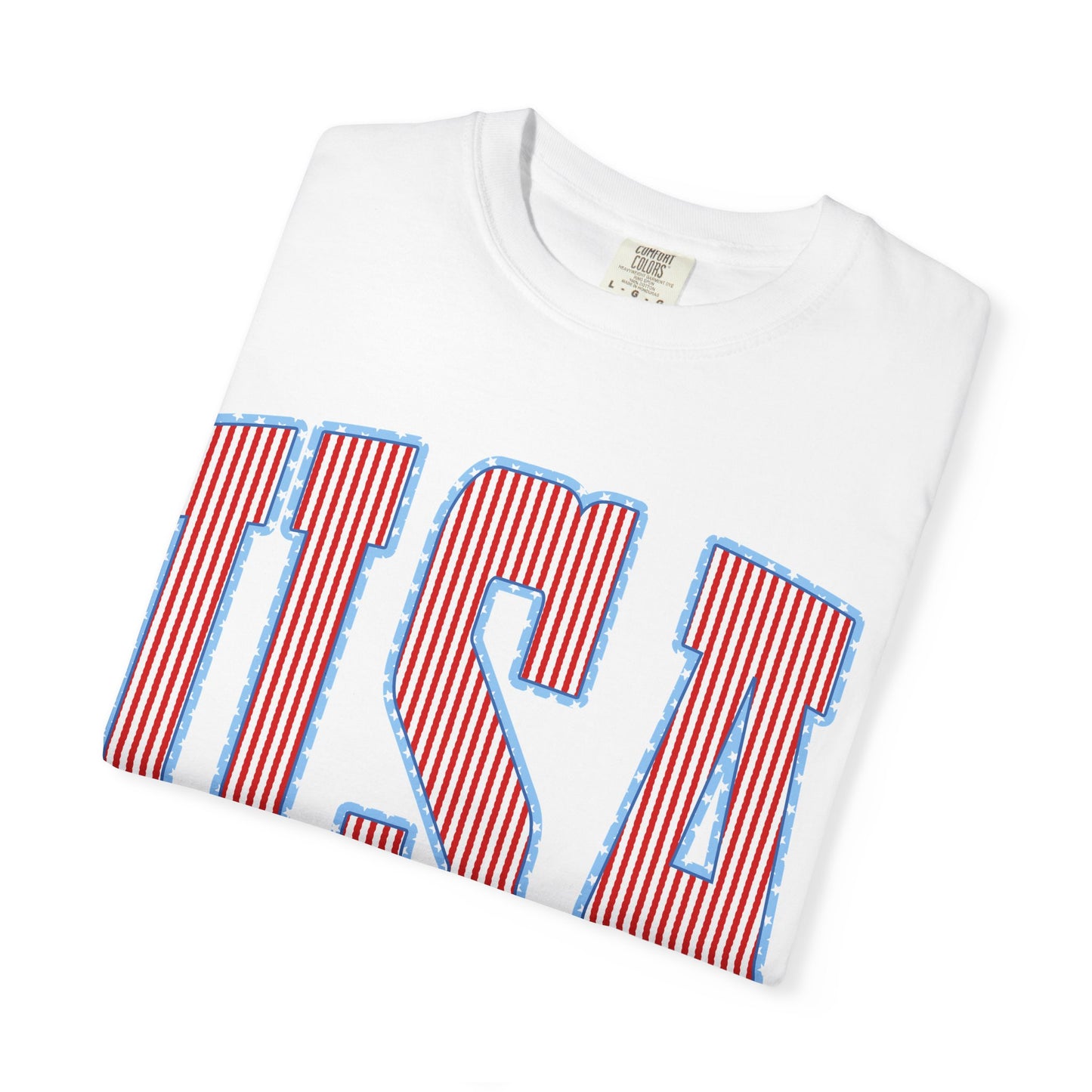 USA Stripe Patriotic Tee