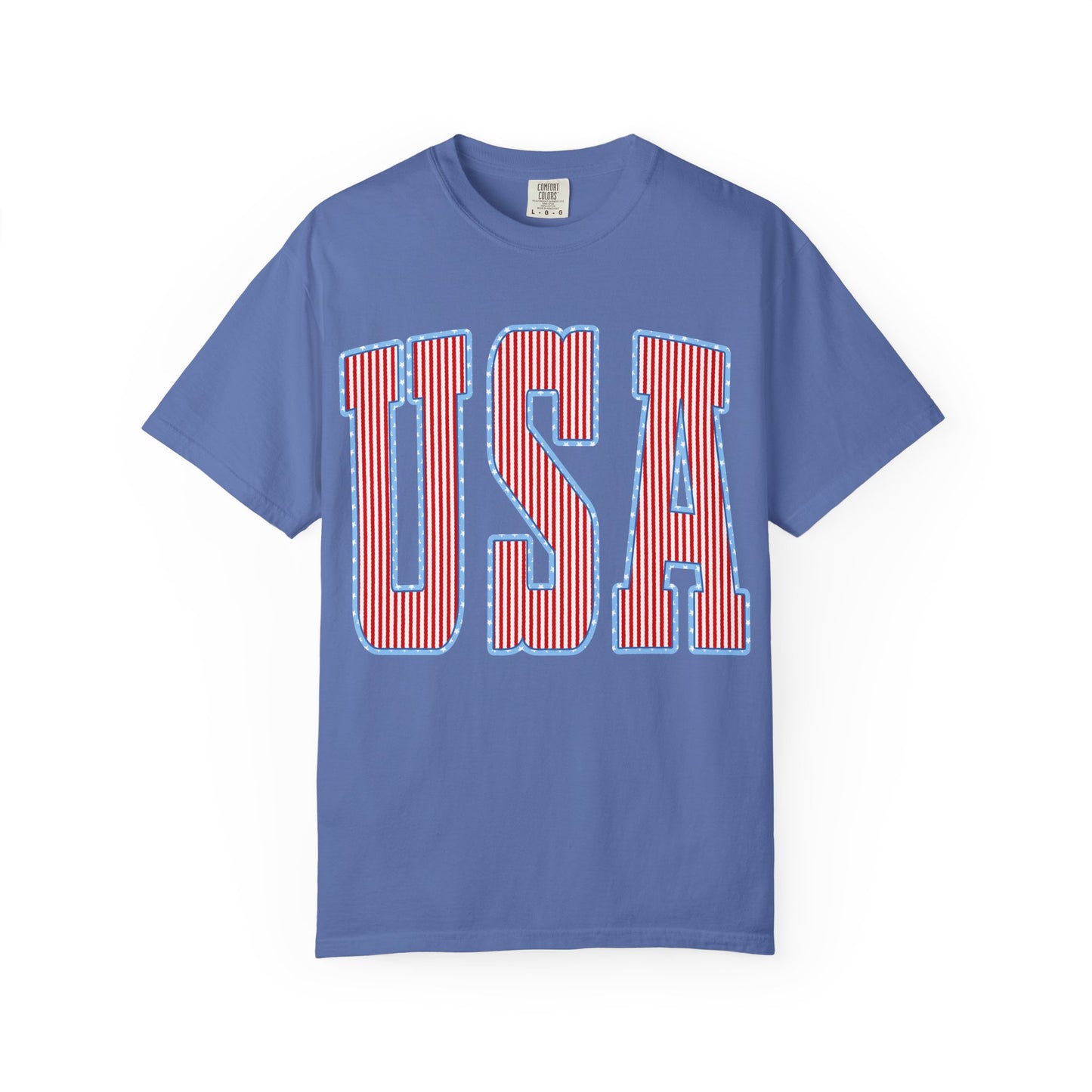 USA Stripe Patriotic Tee