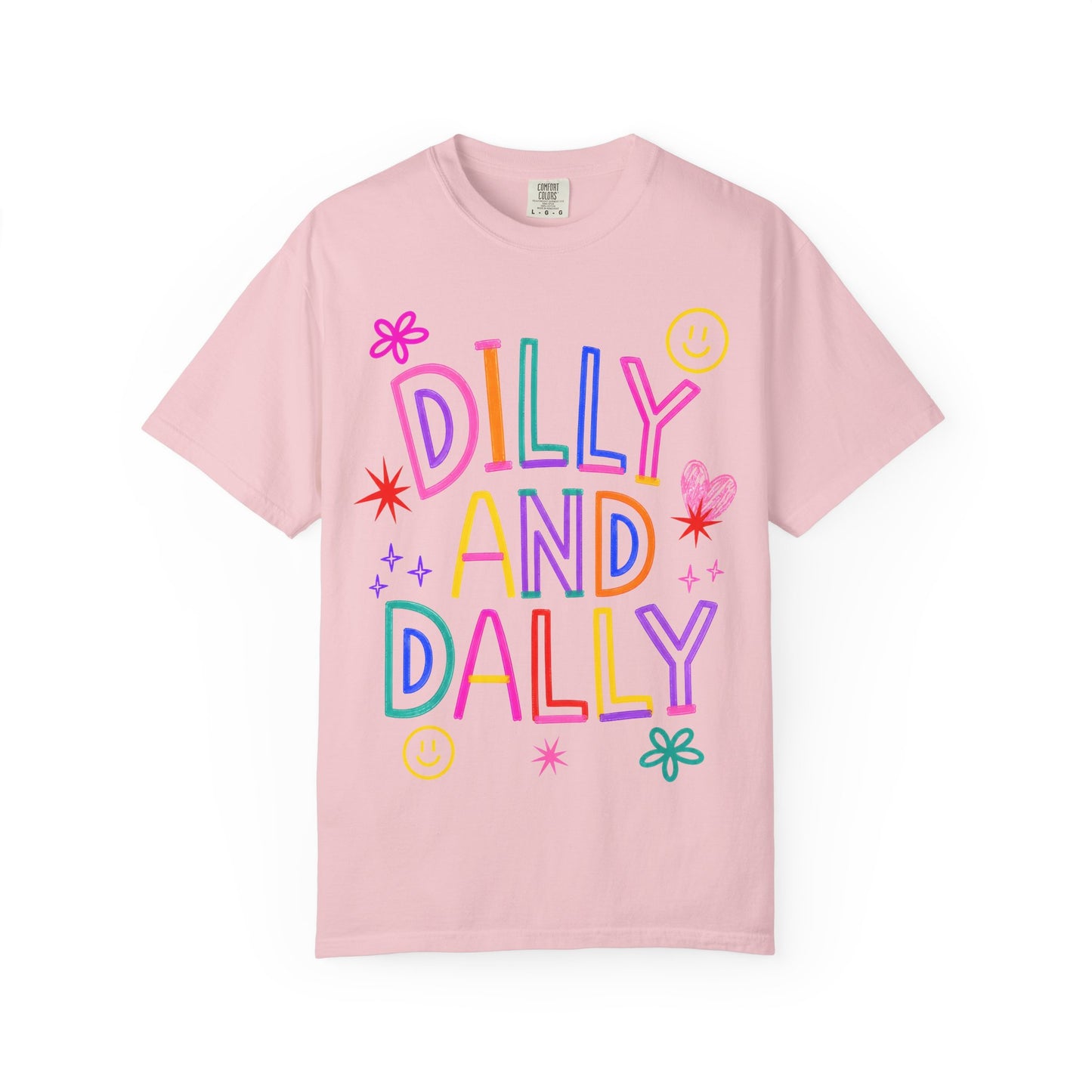 Dilly and Dally Colorful Graphic Tee