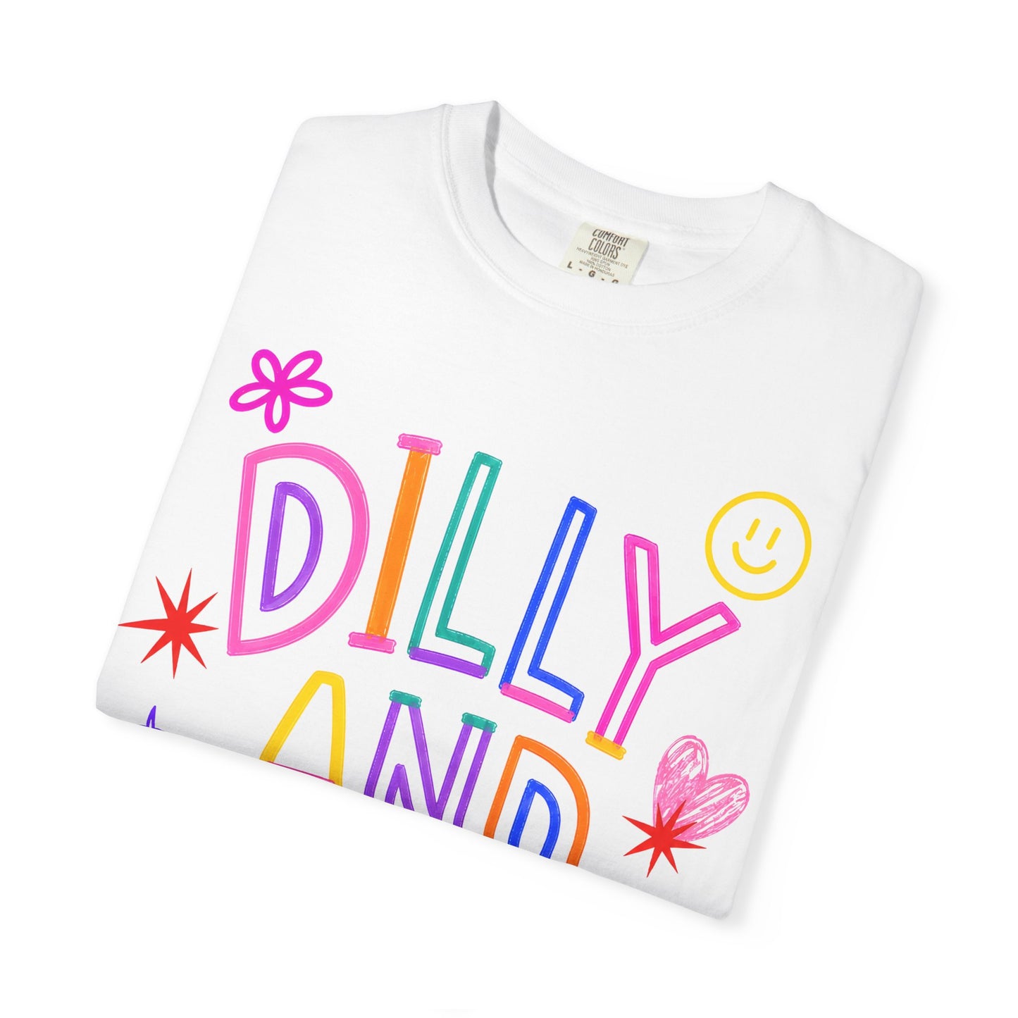 Dilly and Dally Colorful Graphic Tee