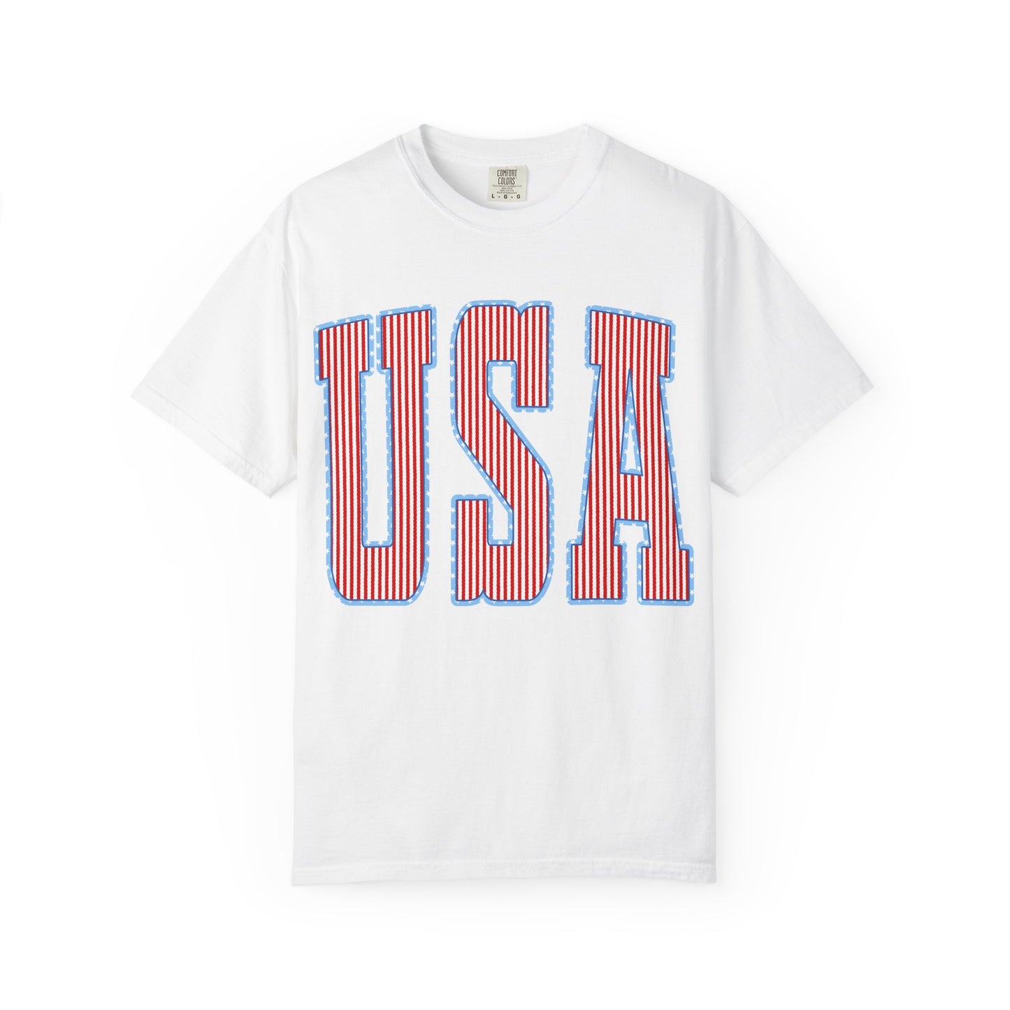 USA Stripe Patriotic Tee